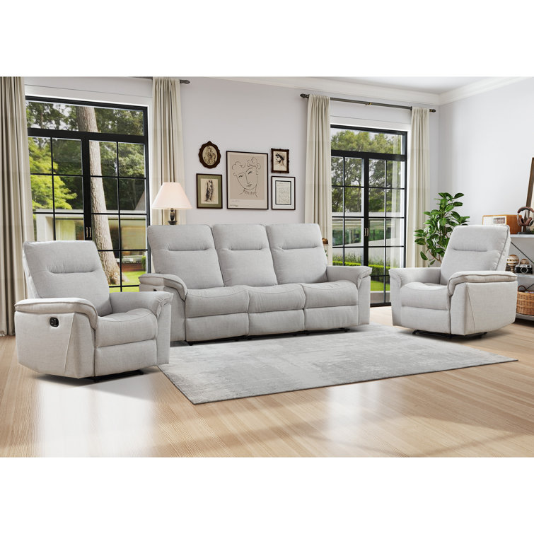 Latitude Run® 2Piece Polyester Blend Manual Reclining Living Room Sett